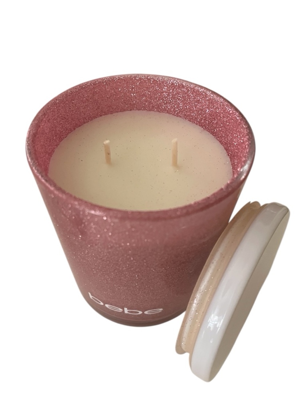 bebe Pink Shimmer Candle - scent is Sunshine Love - NWT - Picture 2 of 3